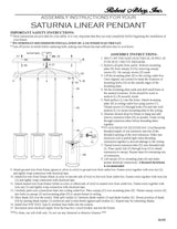 Robert Abbey (Z2155) 44.25" x 14.5" SATURNIA CHANDELIER