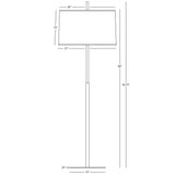 Robert Abbey (Z2171) 13" x 63.75" ECHO FLOOR LAMP