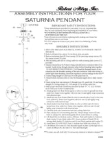 Robert Abbey (Z2179) 20" x 12.5" ECHO PENDANT