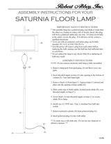 Robert Abbey (Z2181) 21" x 63.75" SATURNIA FLOOR LAMP