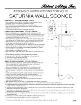 Robert Abbey (Z2182) 8" x 11.88" SATURNIA WALL SCONCE