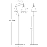 Robert Abbey (Z2422) 10" x 10.5" ALLOY FLOOR LAMP