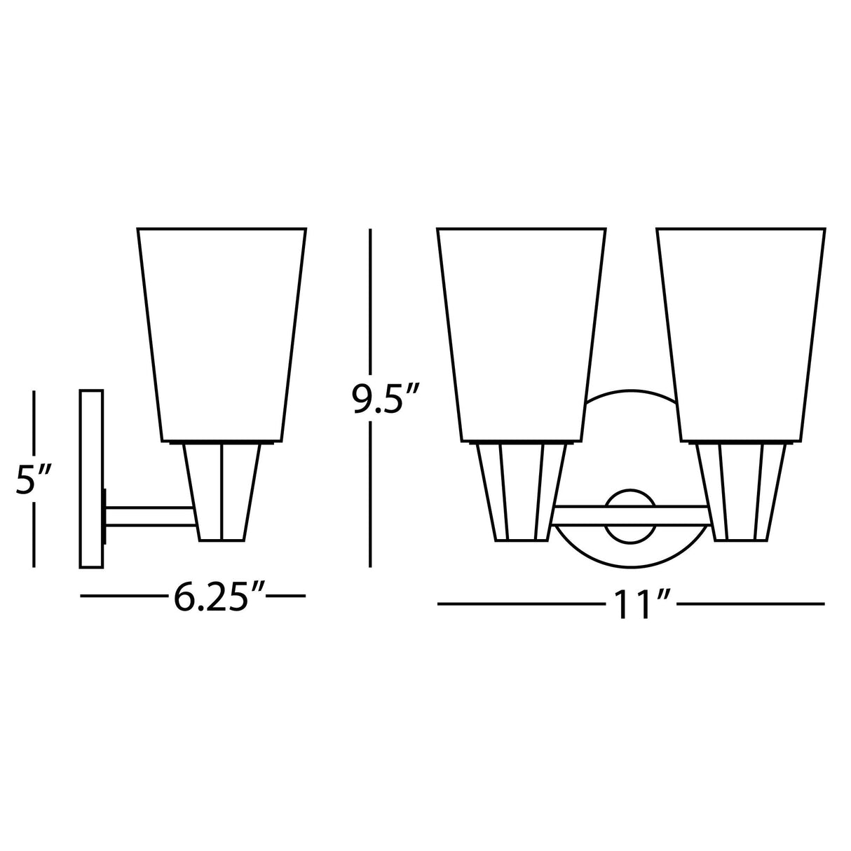 Robert Abbey (Z255F) 11" x 9.5" WHEATLEY WALL SCONCE