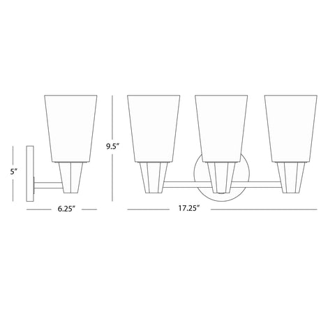 Robert Abbey (Z256F) 17.25" x 9.5" WHEATLEY WALL SCONCE