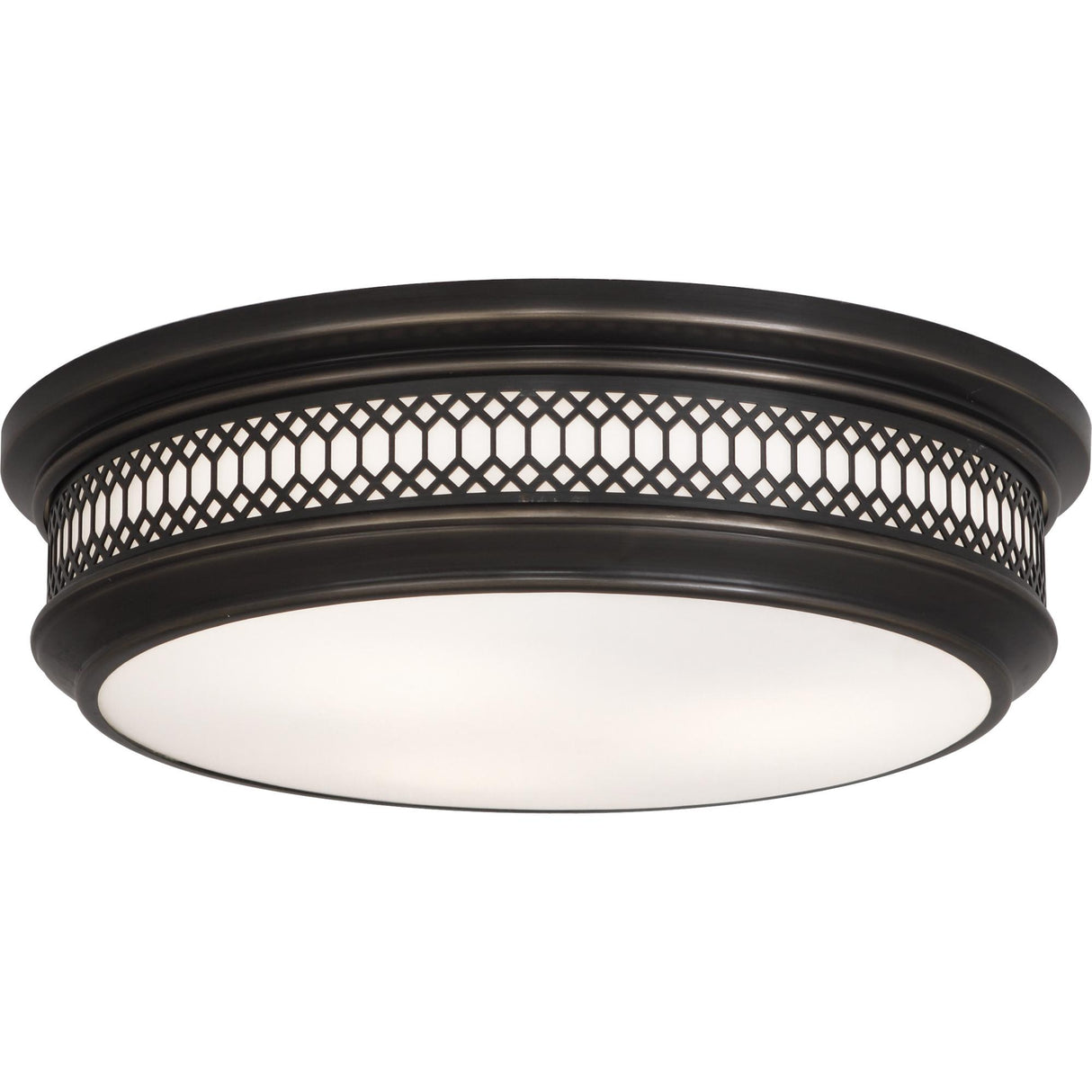 Robert Abbey (Z307) 16.75" x 4.63" WILLIAMSBURG TUCKER FLUSHMOUNT