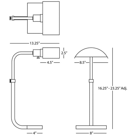 Robert Abbey (Z460) 0.88" x 16.25" KOLEMAN TABLE LAMP
