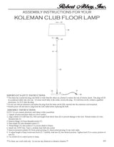 Robert Abbey (Z463) 0.75" x 49.25" KOLEMAN FLOOR LAMP