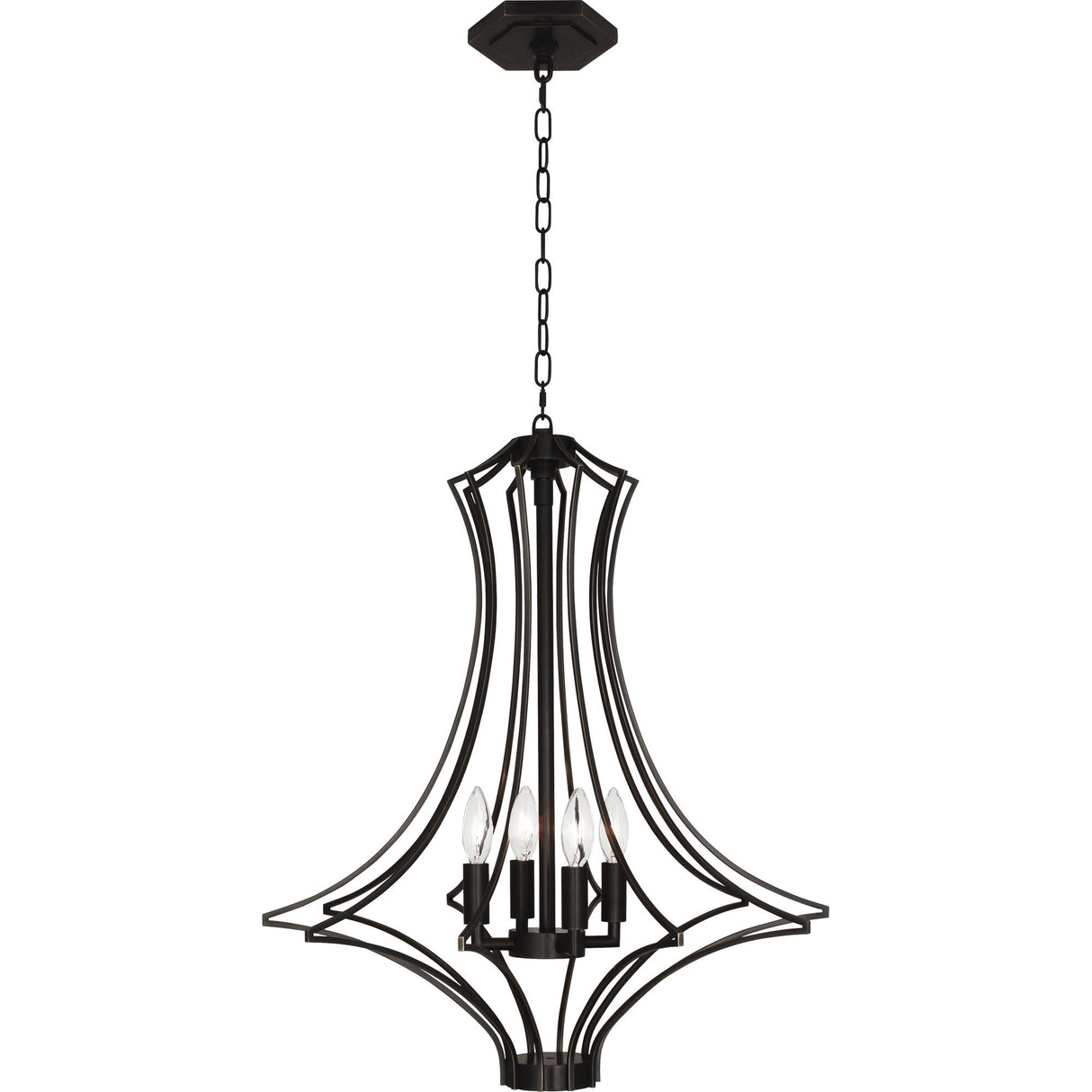 Robert Abbey (Z467) 22" x 24.75" GRACE CHANDELIER
