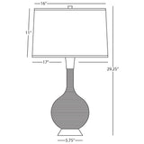 Robert Abbey (Z477) 8.25" x 30" HATTERAS TABLE LAMP