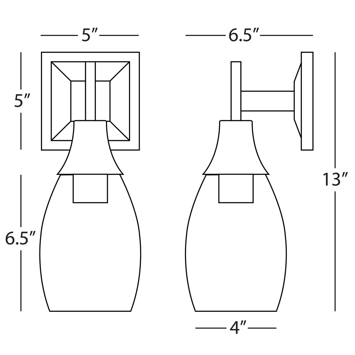 Robert Abbey (Z484) 5" x 13" GRACE WALL SCONCE