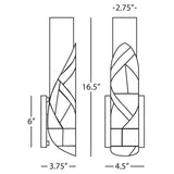Robert Abbey (Z620) 4.5" x 16.5" MICHAEL BERMAN BRUT WALL SCONCE