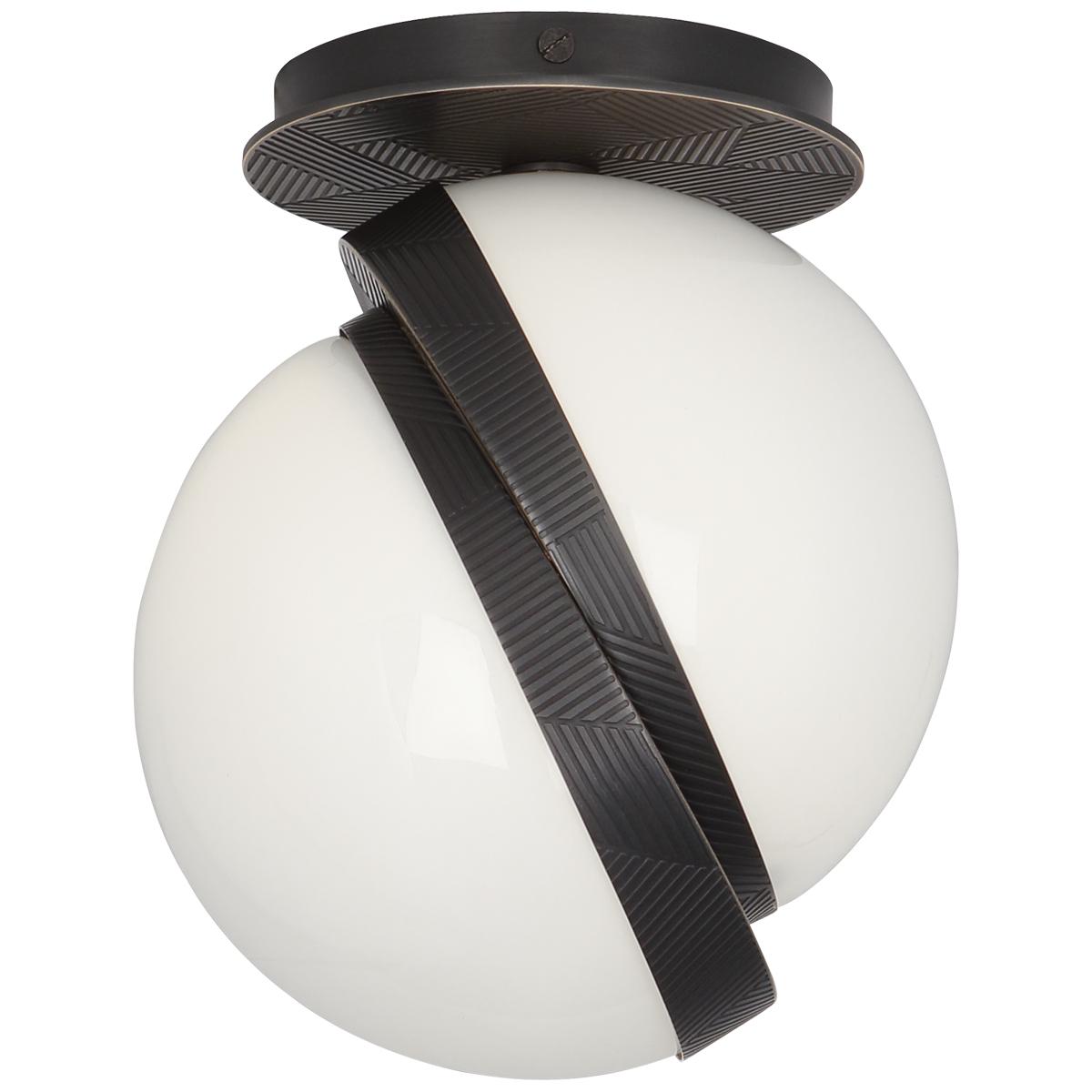 Robert Abbey (Z623) 7" x 8.75" MICHAEL BERMAN BRUT FLUSHMOUNT