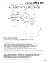 Robert Abbey (Z745) 6.13" x 10.63" ALBERT WALL SCONCE