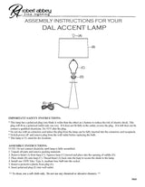 Robert Abbey (Z9868) 4.5" x 23.25" DAL ACCENT LAMP