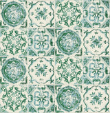 Tommy Bahama Azulejos Jade Wallpaper