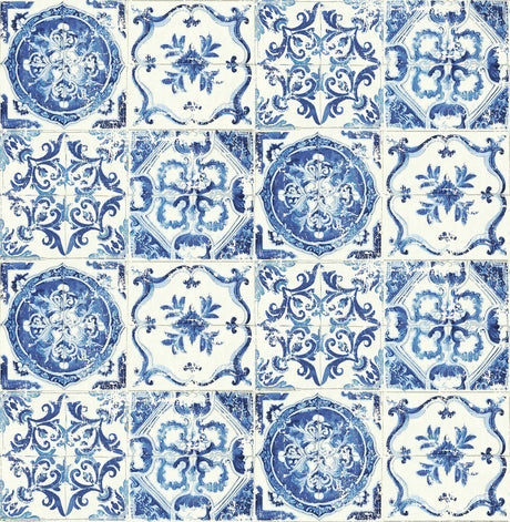 Tommy Bahama Azulejos Porcelain Wallpaper