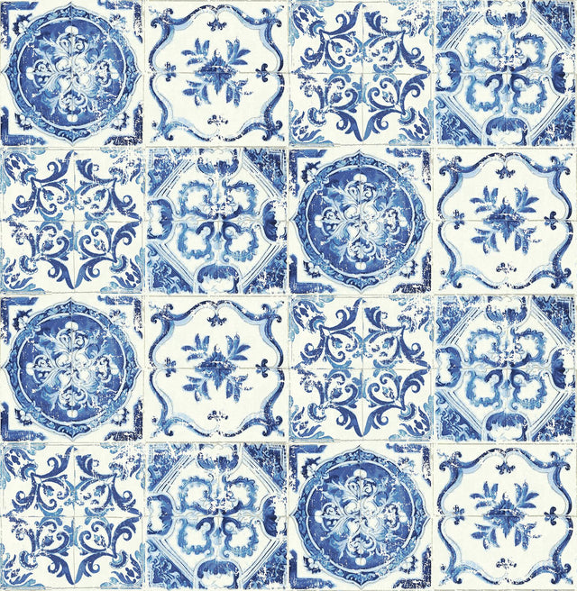 Tommy Bahama Azulejos Porcelain Wallpaper