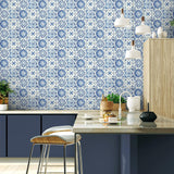 Tommy Bahama Azulejos Porcelain Wallpaper