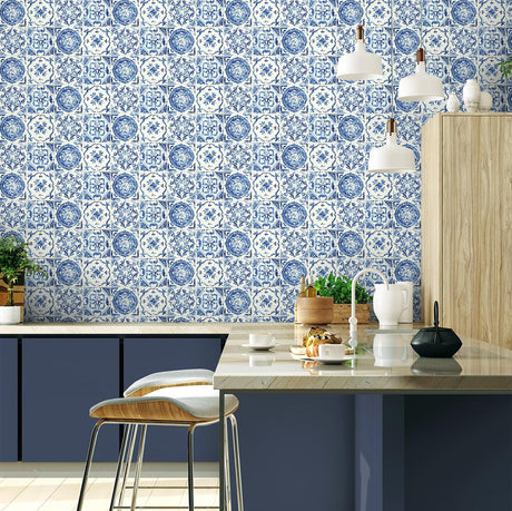 Tommy Bahama Azulejos Porcelain Wallpaper