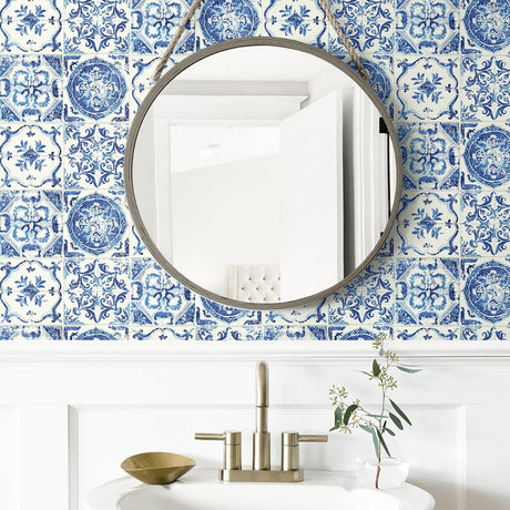 Tommy Bahama Azulejos Porcelain Wallpaper