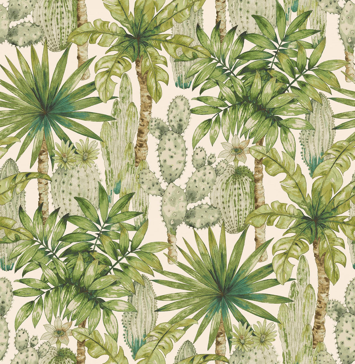 Tommy Bahama Cactus Emporium Azure Wallpaper