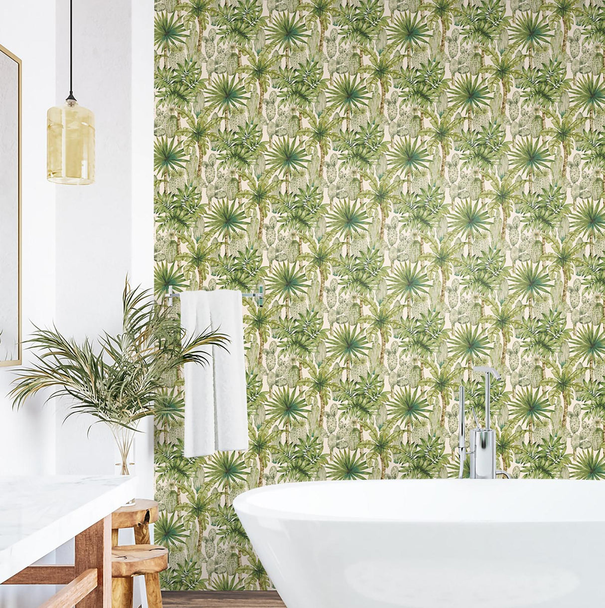 Tommy Bahama Cactus Emporium Azure Wallpaper