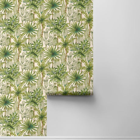 Tommy Bahama Cactus Emporium Azure Wallpaper