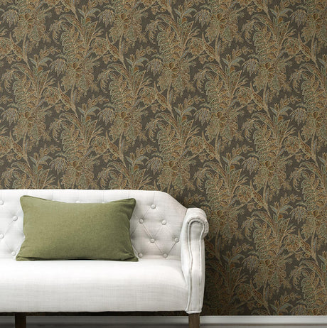 Tommy Bahama Cayo Vista Chocolate Wallpaper