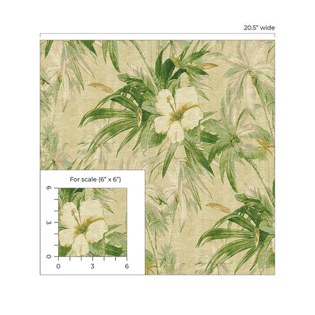 Tommy Bahama Coastal Garden Jungle Wallpaper