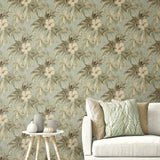 Tommy Bahama Coastal Garden Seaspray Wallpaper