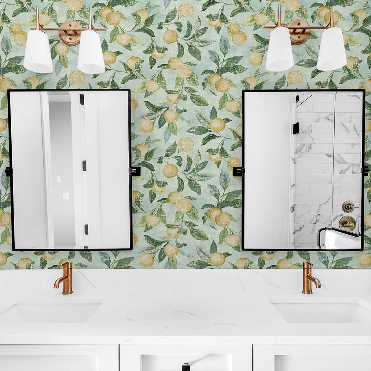 Tommy Bahama Honey Bell Lemon Wallpaper