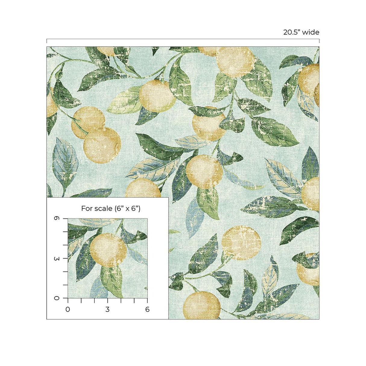 Tommy Bahama Honey Bell Lemon Wallpaper