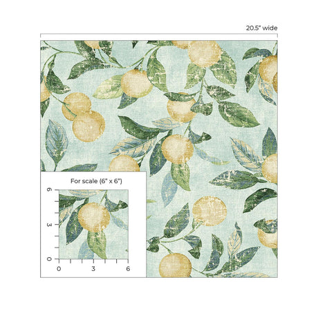 Tommy Bahama Honey Bell Lemon Wallpaper