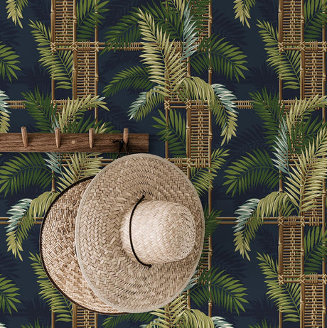 Tommy Bahama Flores Island Midnight Wallpaper