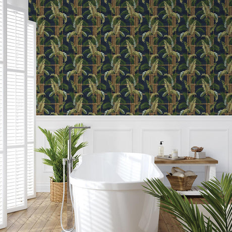 Tommy Bahama Flores Island Midnight Wallpaper