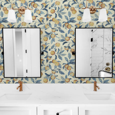 Tommy Bahama Honey Bell Tangerine Wallpaper