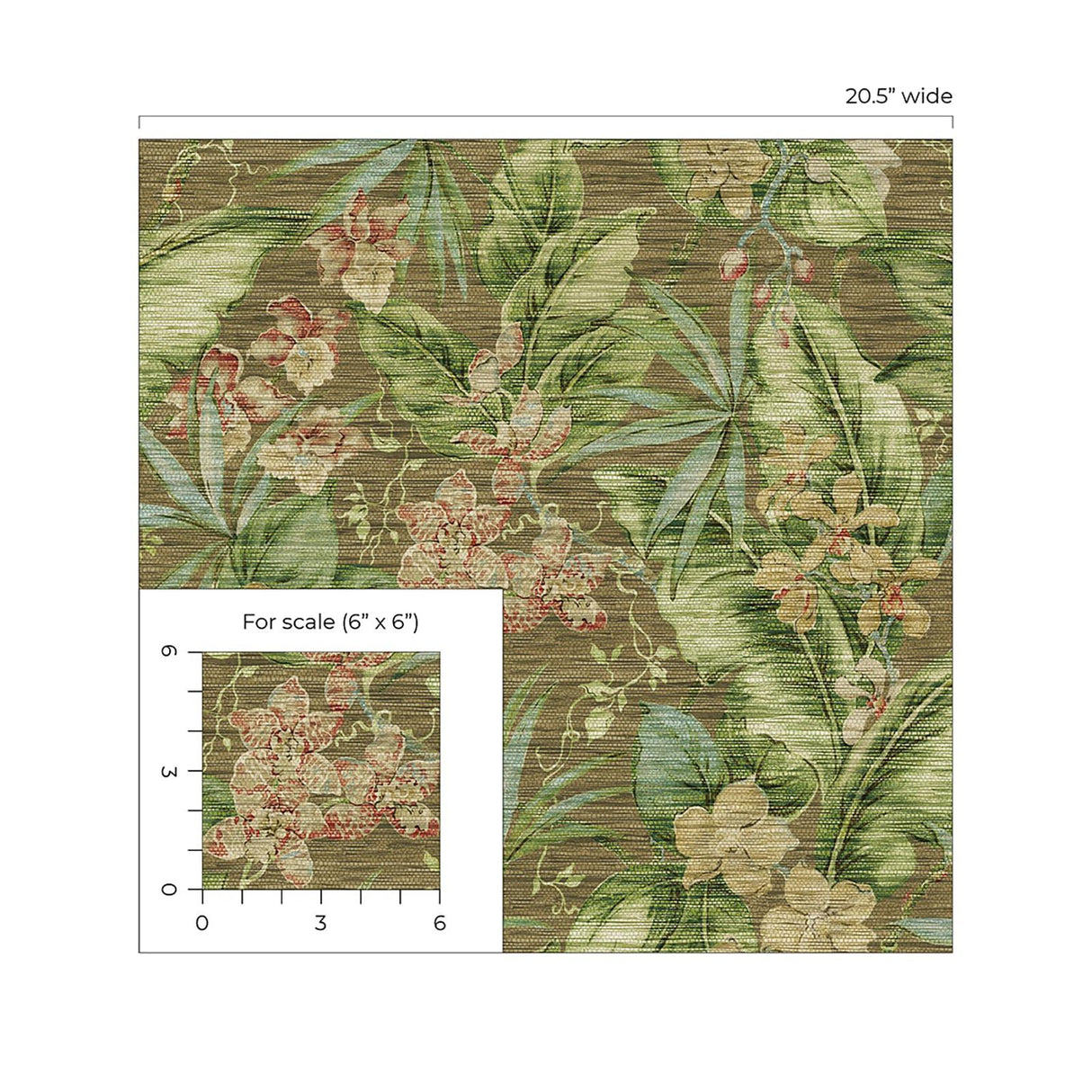 Tommy Bahama Paradise Point Rattan Wallpaper