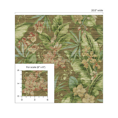 Tommy Bahama Paradise Point Rattan Wallpaper