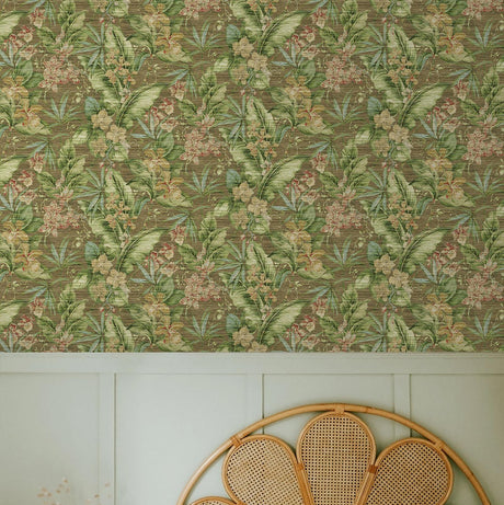 Tommy Bahama Paradise Point Rattan Wallpaper