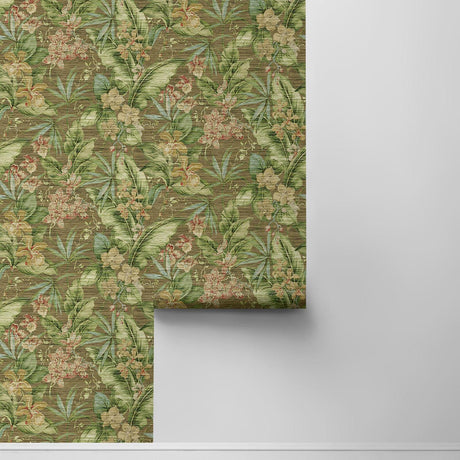Tommy Bahama Paradise Point Rattan Wallpaper