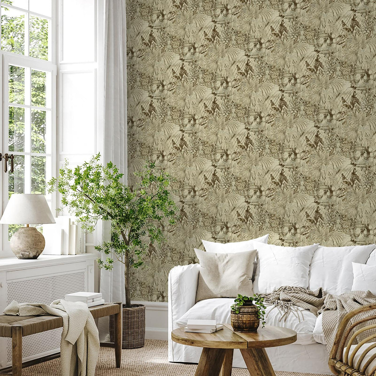 Tommy Bahama Porto Santo Rattan Wallpaper