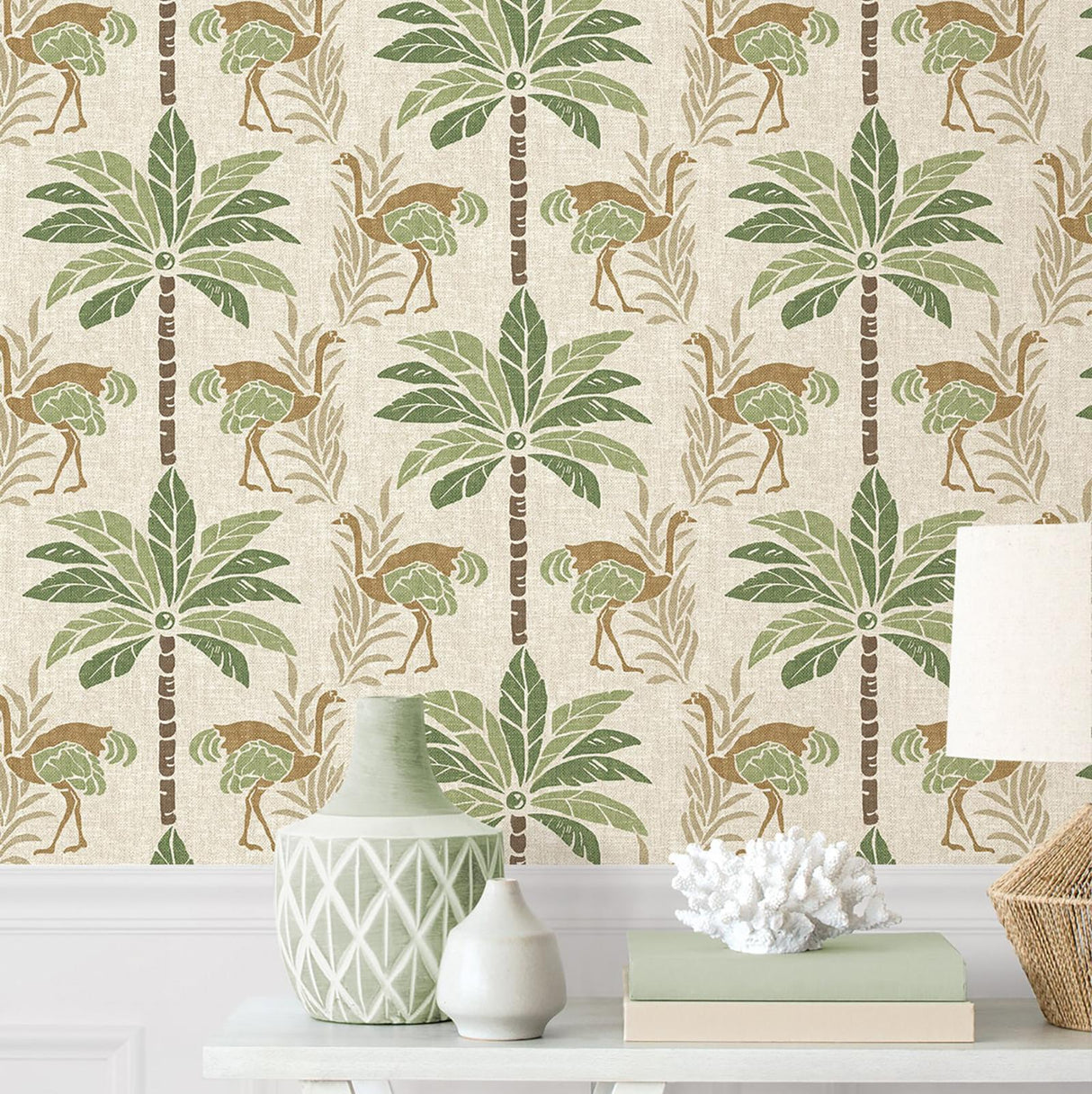 Tommy Bahama Stroll Along Aloe Wallpaper