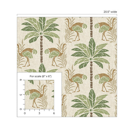 Tommy Bahama Stroll Along Aloe Wallpaper