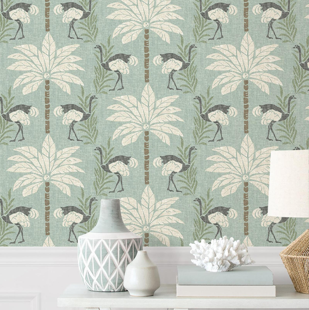 Tommy Bahama Stroll Along Seamist Wallpaper