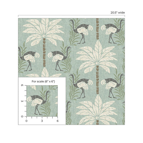 Tommy Bahama Stroll Along Seamist Wallpaper