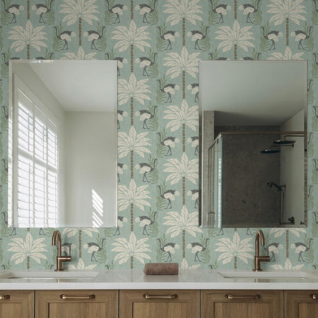 Tommy Bahama Stroll Along Seamist Wallpaper