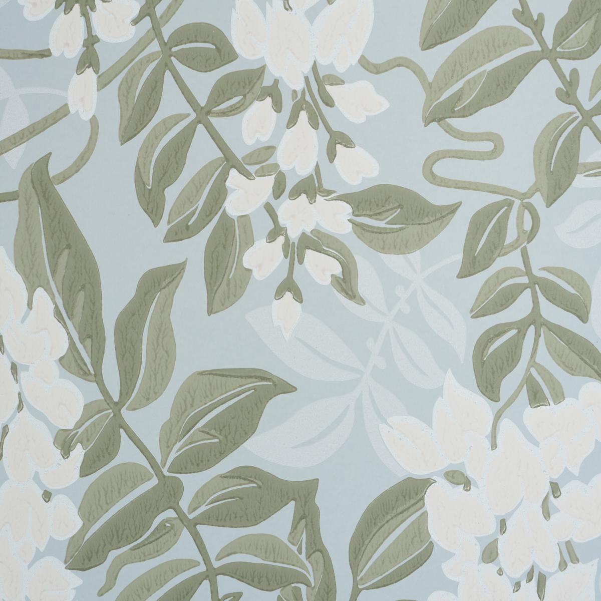 Schumacher Lucia Wisteria Sky Wallpaper