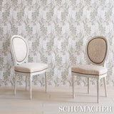 Schumacher Lucia Wisteria Sage Wallpaper