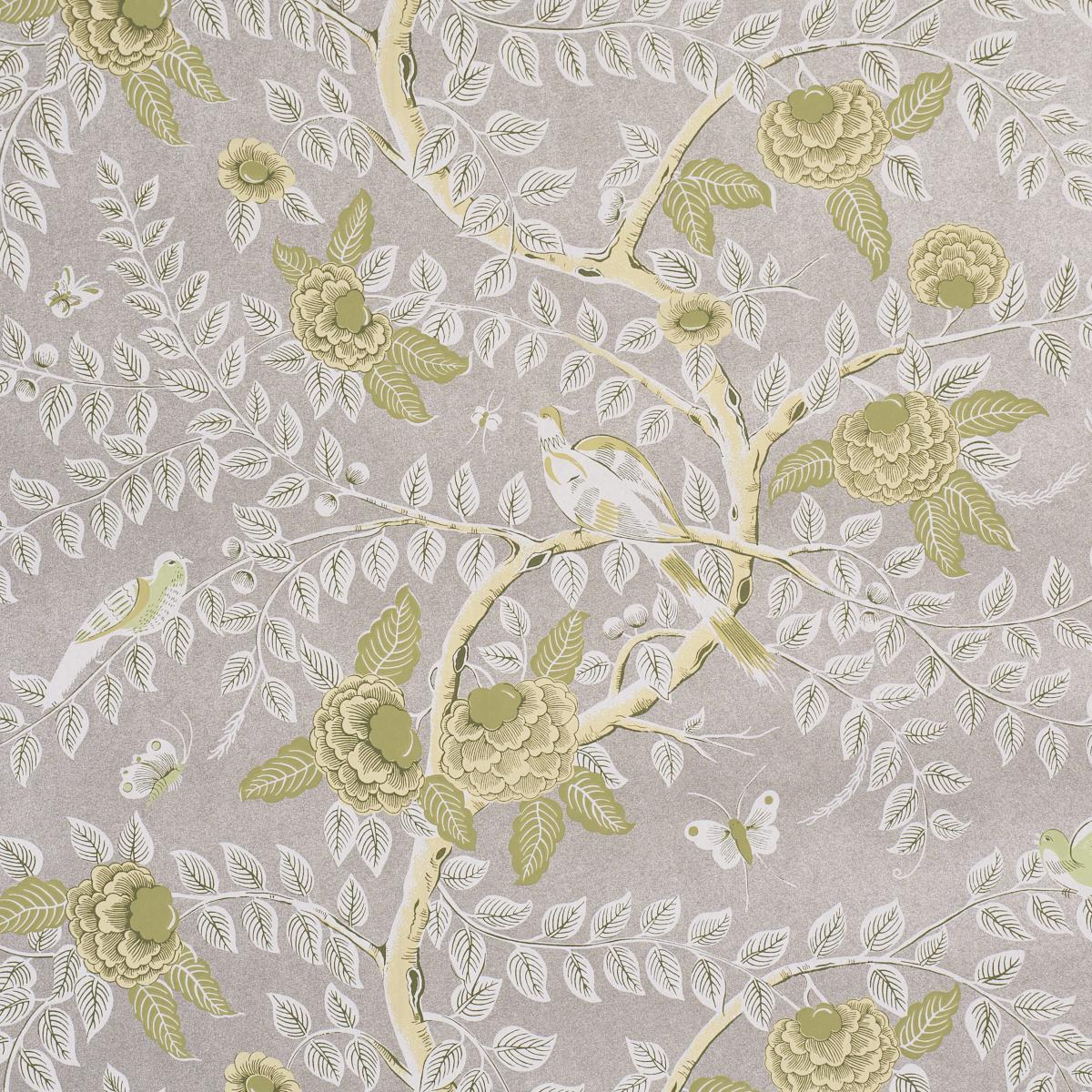 Schumacher Tole Bird Spring Wallpaper