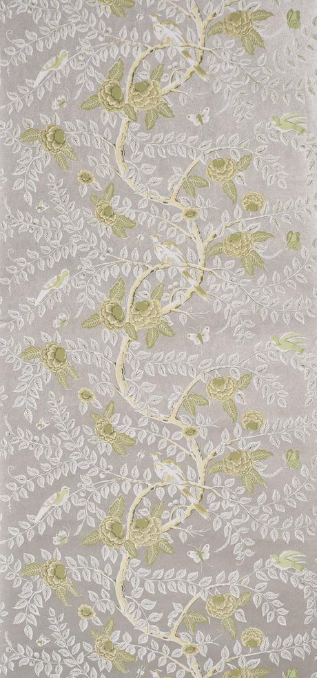 Schumacher Tole Bird Spring Wallpaper